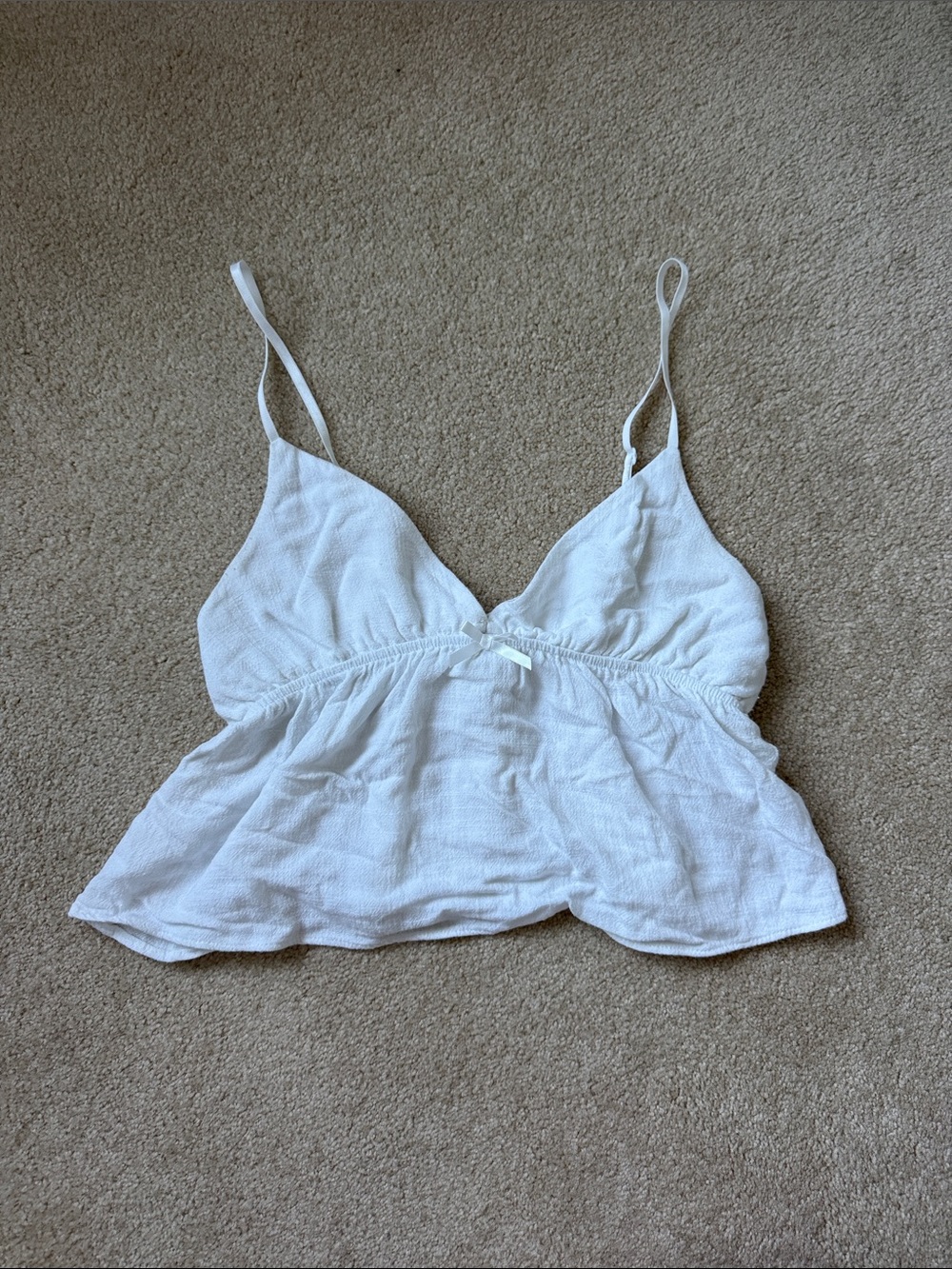 white baby doll crop